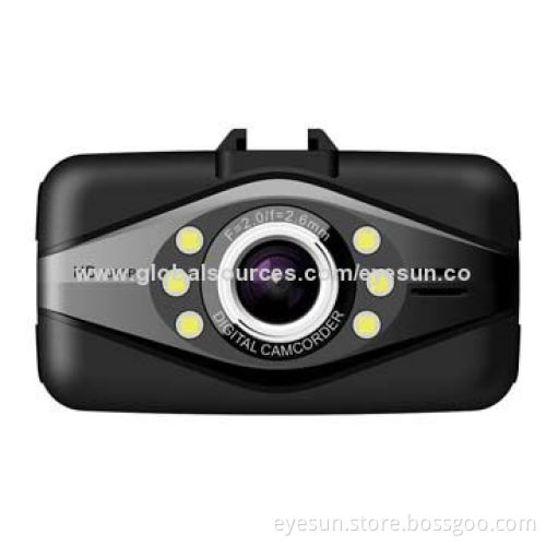 True 1,080P Car Camera with Night Vision, G-sensor, MOV Format, H.264